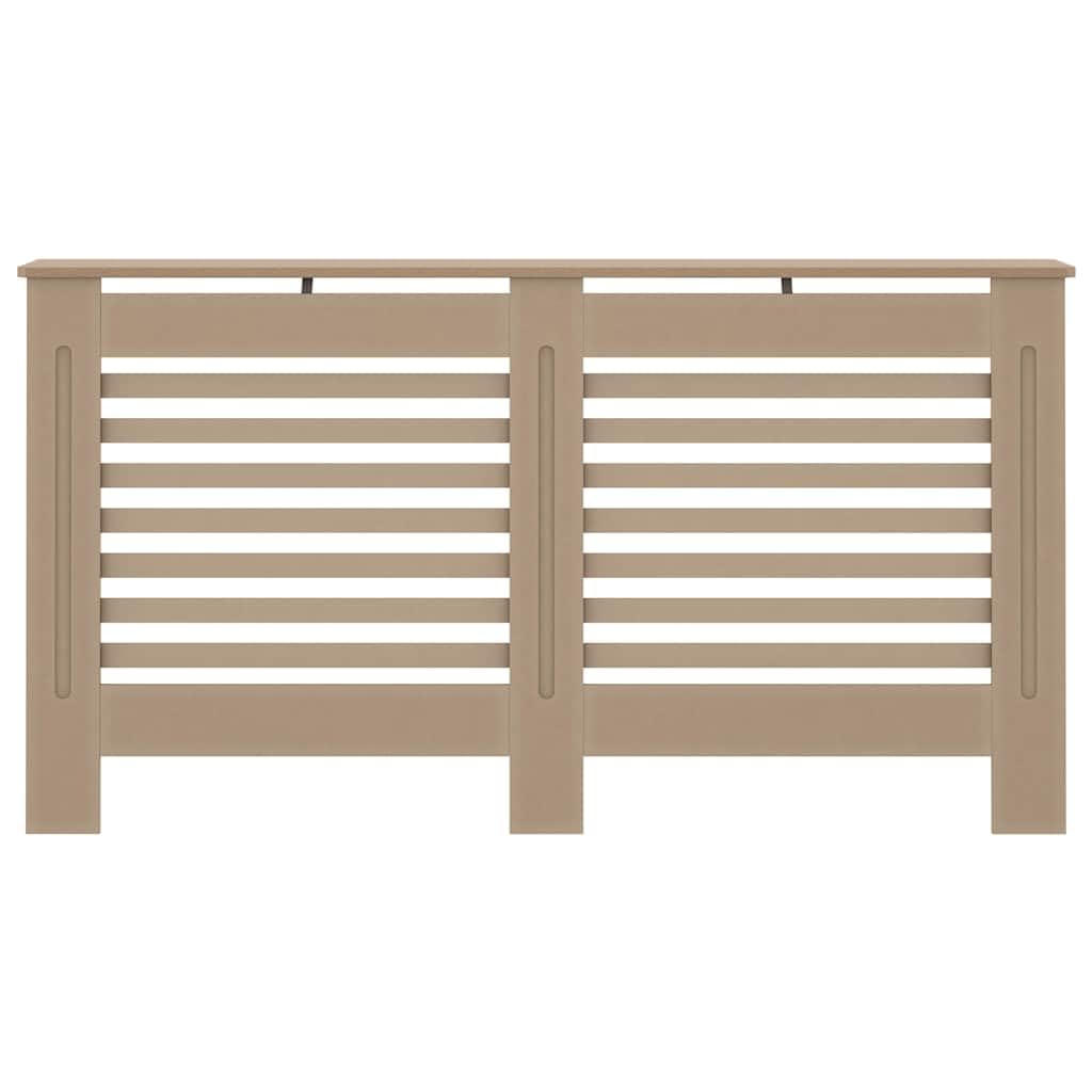 Heizkörperverkleidung aus MDF mit Latten-Design 152x19x81,5 cm, praktische Abdeckung für Heizkörper, bietet Ablagefläche und schützt vor Staub im Haushalt