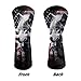 ELEQIN Leather Headcovers Wolf American Flag Golf Club Head Covers for Hybrid Fairway 3/5 Woods Driver Outdoors Sports Golf Accessories for Men Golfers Travel Daily Decor