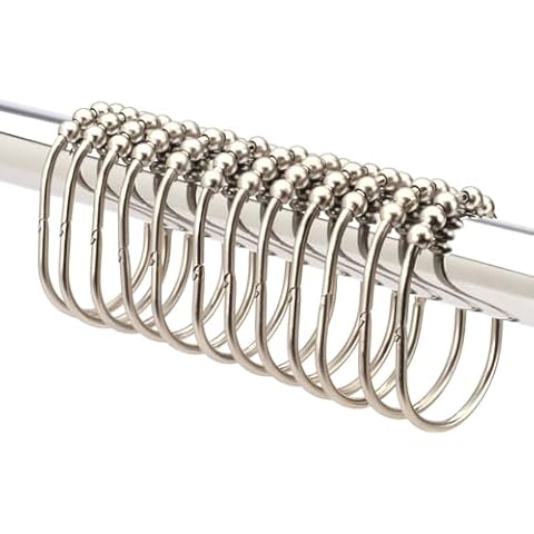 2LB Depot Stainless Steel Shower Curtain Rings Cover