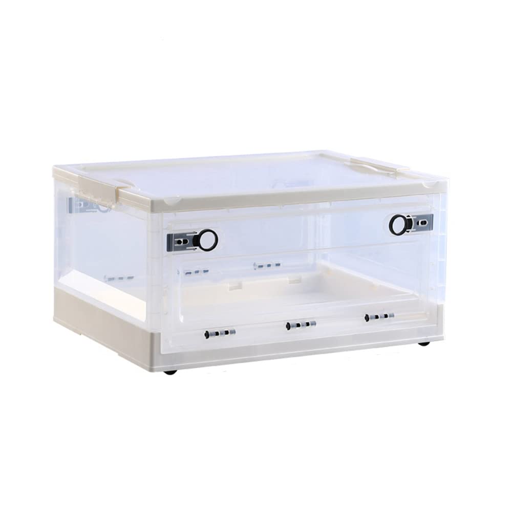 72L 収納ボックス Amazon｜Miigang 収納ボックス 折り畳み 収納ケース クリア コンテナ