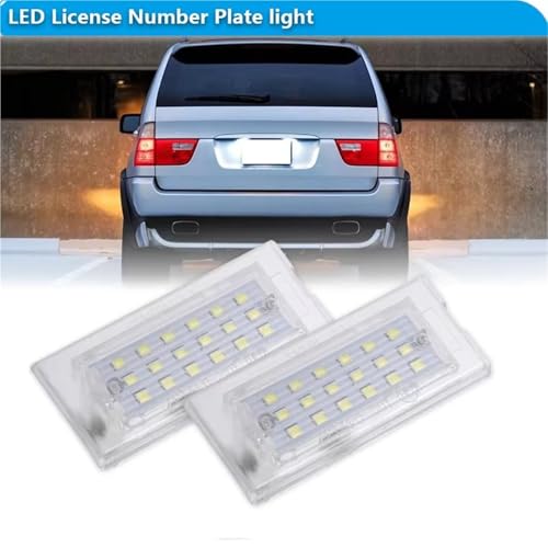 Luz LED de matrícula para BMW X5 E53 y X3 E83 homologada CANbus 12V 2