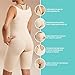 MARENA SFBHS Women’s Girdle with High Back, Short-Length - Post-surgical Shapewear Support - Large, Beige