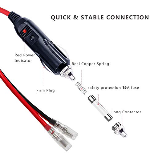 1PACK-12Volt-Replacement-Cigarette-Lighter-Male-Plug-with-Leads-Car-Adapter-Dc-Battery-Charger-Kit-Connectors-Cigar-Plugs-Power-Supply-Accessories-Heavy-Duty-Cord-Auto-Cable-Led-Light-15Amp