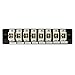 HellermannTyton FAP8SMMSC Adapter Panel Preloaded with 8 Simplex SC MM, Beige, 1/pkg