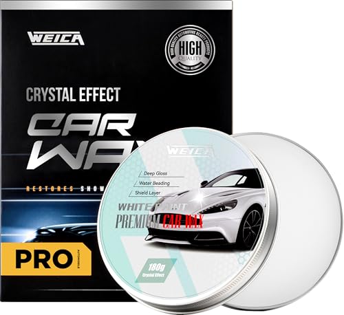 WEICA Car Wax for Light & Metallic Cars | White,...