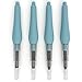 ARTEZA Water Brush Pen, Set of 4, Assorted Soft Nylon Bristle Tips, Self-Moistening Water Brush, Refillable Water Pen