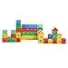MICHLEY Toddler Toys Number Blocks Big Particle Plastic Smooth 100 PCS Building Blocks Splicing intersting Puzzle Play Toys for Kids 3+