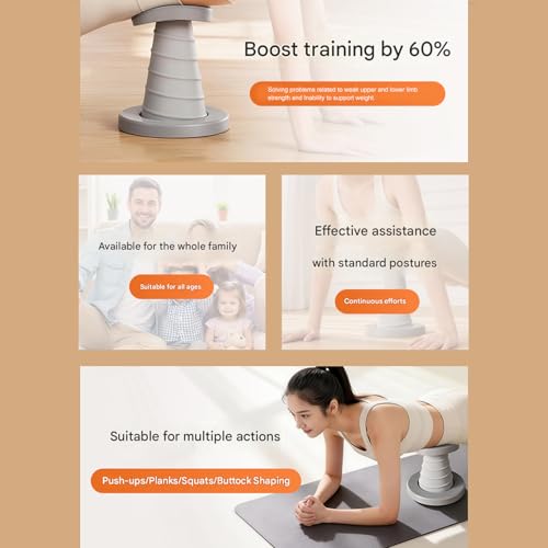 Entrenador de empuje asistido para ejercicio en casa con base estable 6