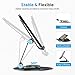 OMOTON Swivel Tablet Stand for iPad with 360 Rotating Base, Foldable Adjustable Holder for Drawing, Compatible with iPad Pro/Air/Mini and More, Black Gray