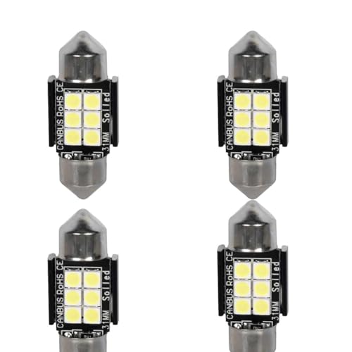 A2ZWORLD 4pcs Lampada Led Siluro 31mm,12V 24V, Canbus No Errore,