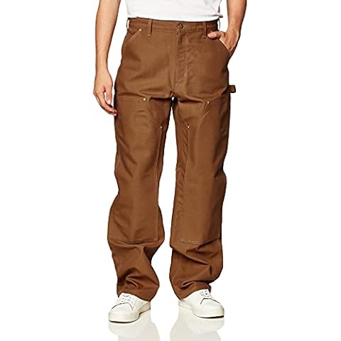 Carhartt Workwear Men's Firm Duck Double- Front Work Dungaree Pants, Carhartt Brown, 32 UK Cover