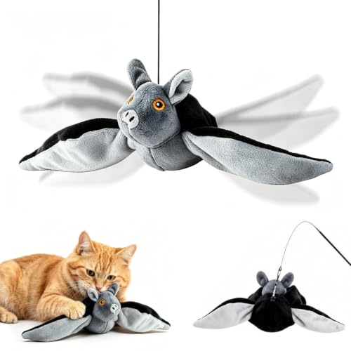 Image of Interactive Chirping Bat Toy, Flapping Wings Sound Toy for Indoor Play | Realistic Flapping Bat, Chirping Sound Play, Interactive Exercise Toy, Active Indoor Fun Design, Ground Play, Hanging Play