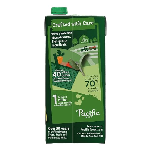 Image of Pacific Foods Organic Chicken Bone Broth With Lemon Balm and Sage, 32 oz Carton