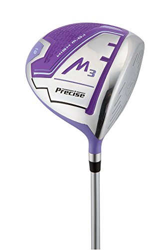 Precise 99000-PUR-LRH+1 M3 Women'S Right Handed Complete Golf Club Set Includes 12* Driver, 3 Wood, 21* Hybrid, 6-9 Irons, Pitching Wedge, Putter, Deluxe Stand Bag & 3 Headcovers, Stylish Purple, Tall Ladies thumb #1