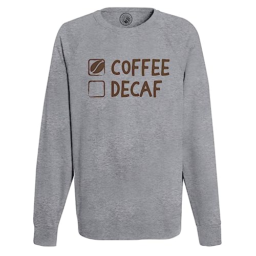 Sweat Shirt Homme Coffee Yes imprimé coton molletonné col rond