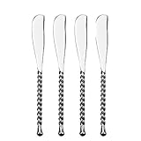 Gourmet Settings Silver Tear Stainless Steel Spreaders set of 4.
