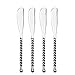 Gourmet Settings Silver Tear Stainless Steel Spreaders set of 4.