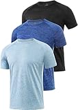 Star Vibe 3 Pack Men's Dry Fit T Shirt Moisture Wicking...