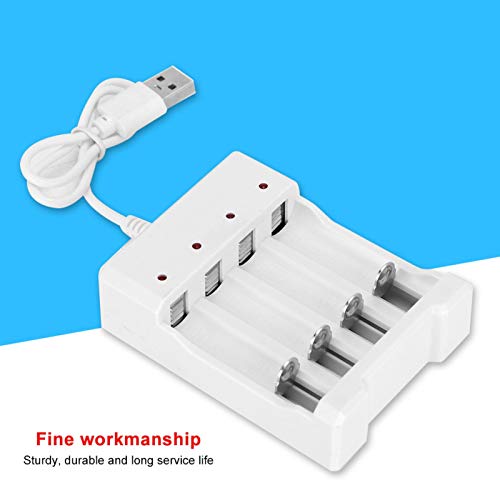 4 Slot Professionele USB-oplader Hoge temperatuurbestendigheid Milieuvriendelijke batterijoplader voor AA/AAA-batterij - Afbeelding 6