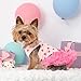 Fitwarm Sparkly Heart Dog Tutu Dress, Birthday Clothes for Small Dogs Girl, Pet Outfit, Light Pink, Hot Pink, XS