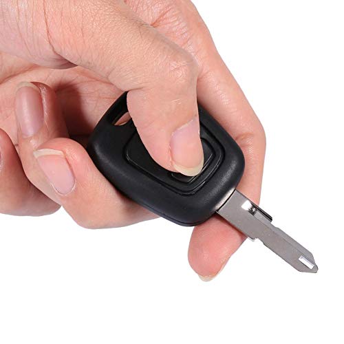 Image of Replacement 2-Button Key Fob Shell Case for Peugeot 206 - Uncut Blank Remote Housing, Compatible with 207 306 307, No Programming Required