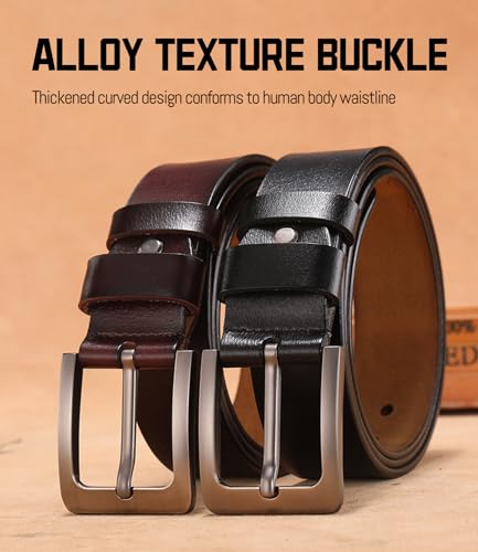 Asakora Personalized Belts for Men, Custom Name Engraved Leather Belts for Husband Dad Boyfriends Grooms Father Day Gifts3