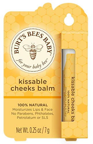 Burt's Bees Baby Bee Kissable Cheeks 100% Natural Balm, 0.25 Ounce