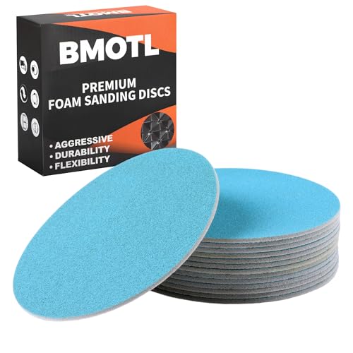 Image of 6 Inch Foam Sanding Discs: 15Pcs 1000 Grit Hook & Loop Wet Dry Performance Sand Paper for Orbital Sander, Round Sandpaper Replacement Pad for Automotive Polishing /Finishing