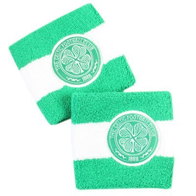 NEW 100% OFFICIAL CELTIC WRISTBANDS SWEATBANDS X 2