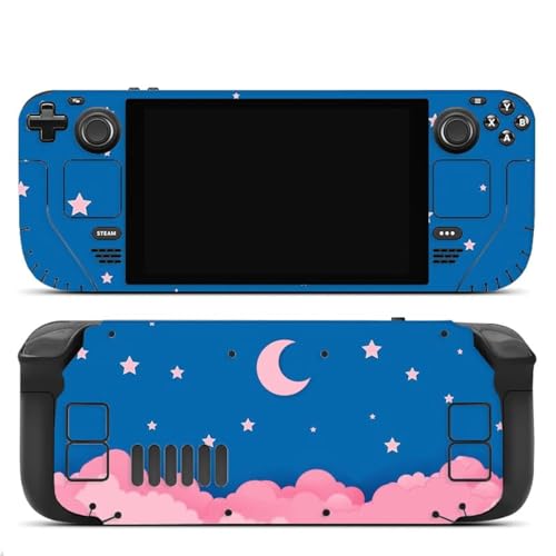 Image of Skin Sticker Protective Vinyl Decal Full Set Cover Wrap for Steam Deck (Blue)