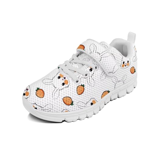 Toddler Running Tennis School Sneakers with White Sole, Regular Heel Slip On Sneaker Adorable Breathable Footwear4