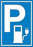 HB-Druck Parkplatz Stromtankstelle Schild Elektrofahrzeug A5 (148x210mm)