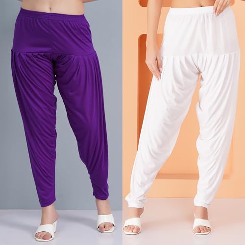 Image of Buy That Trendz Patiala Salwar for Women Relaxed Fit Viscose Patiyala Salwar Harem Bottom Pants