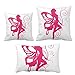 DIYthinker - Set di cuscini a forma di farfalla, con ali rosa e angelo, idea regalo