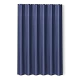 Amazon Basics Polyester-Duschvorhang im modernen Stil, schnelltrocknend, 183 x 183 cm, Marineblau