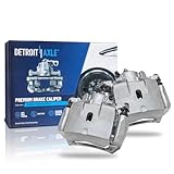 Detroit Axle - Front 2pc Brake Calipers for 04-12 Chevrolet Malibu Pontiac G6 Solstice Saturn Aura Sky, 2 Disc Brake Calipers Replacement 2004 2005 2006 2007 2008 2009 2010 2011 2012