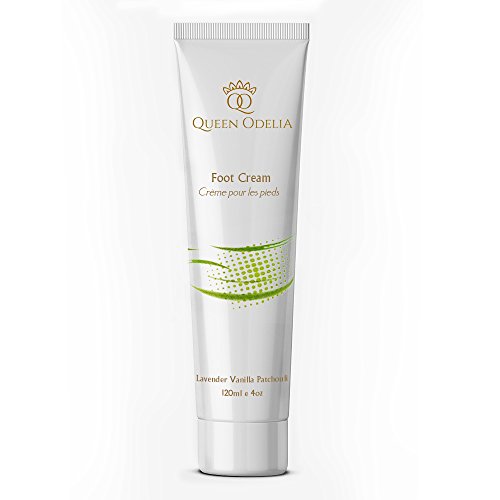 Queen Odelia Nourishing Foot Cream with Cactus Oil and Dead Sea Mineral, 4 oz. - Non-Sticky Foot Lotion - Protect, Nourish and Moisturize Your Feet