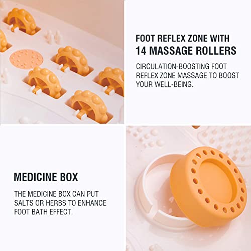 Hangsun Large Foot Spa Bath Massager with Heat Bubbles Massage FM660 Heater Temperature Control, Massage Rollers, Medicine Box, Infrared for Relieve Foot Pressure, Max Foot Size 12 - Image 5
