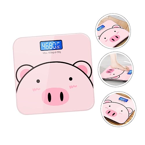 Báscula digital SHERCHPRY para baño color rosa miniatura 6