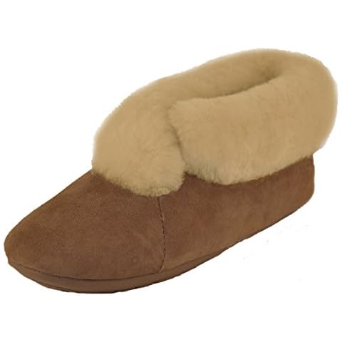 Qwaruba Parisian Suede Sole Sheepskin Slipper (Wo 9) Cover