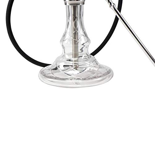THE HOOKAH SKYWALKER HANDCUT FULL SET Shisha Hookah 48cm V2A Edelstahl Komplettset Wasserpfeife Adapter Molassefänger… – Bild 7