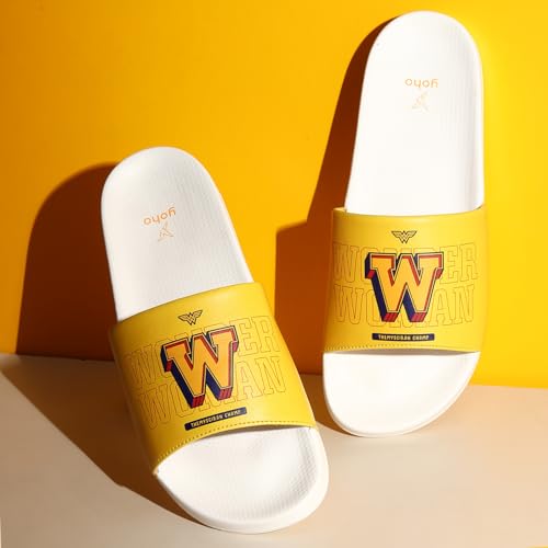 Image of YOHO Sliders for Women | Comfortable and Lightweight Slides | WB Cartoon & Comic Characters: Tom & Jerry, Big Bang Theory, Friends, Games of thrones and Wonder Woman Footwear for Girls