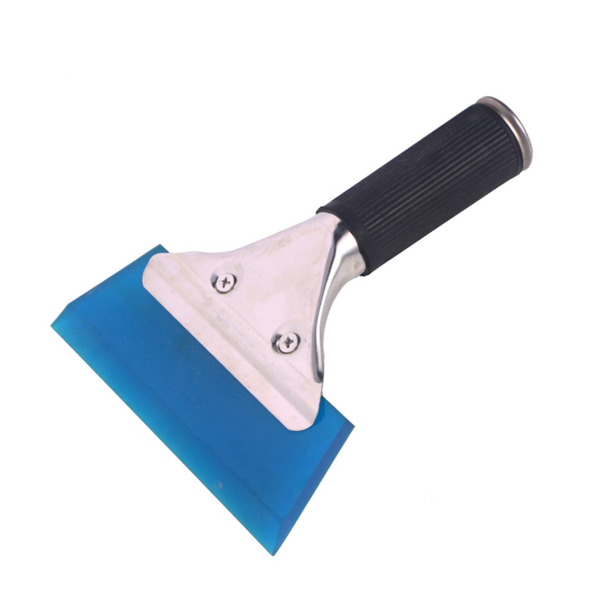 FRCOLOR Cowhells Car Window Squeegee Durable Blue Auto Water Scraper with Non Slip Handle for Glass Mirrors Showers and Winter Ice Removal