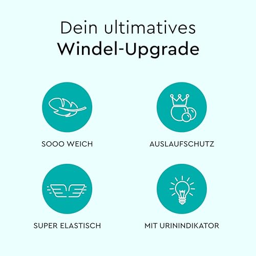 LILLYDOO hautfreundliche Baby Windeln - Größe 2 (4+ kg), 34 Stück, Sicherer Auslaufschutz, Weich, Ohne Parfüme & Lotionen für empfindliche Haut, Dermatologisch getestet