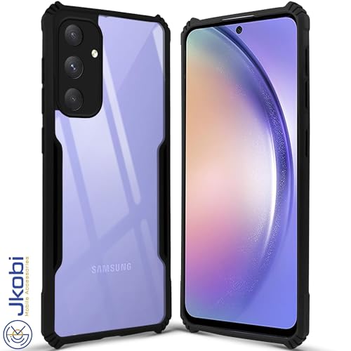 Image of Jkobi Back Case Cover for Samsung Galaxy A54 5G (Shockproof with Polycarbonate Clear Panel | Professional Black)