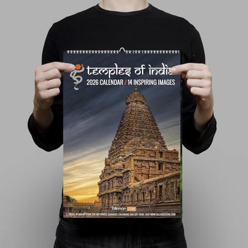 Image of Tallenge - Temples Of India - 2026 desk Calendar - 6 x 9 Inches (Paper, Desk Calendar)