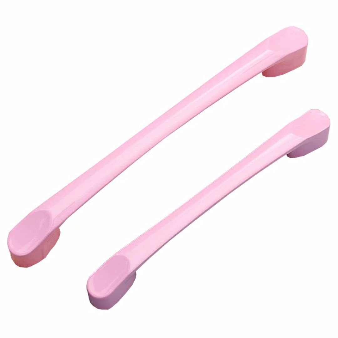 10 Stück Einfache Aluminiumlegierung Griff Küchenschrank Schuh Kleiderschrank Tür Schubladenknöpfe Möbelgriff Hardware Schrankgriffe (Rosa Lochabstand 128 mm)
