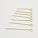 Chenkou Craft 700pcs Assorted of 7 Sizes Gold Mix Eye Pins for Jewelry Making (Gold, Mix)