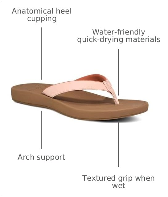 Image of Sanuk Womens Cosmic Shores | Water Resistant Flip Flops for Women | EVA Footbed With Arch Support | Women's Beach Sandals