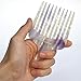 MANETURAL 14MX Long-Tooth Comb/Afro Hair Lift Combs for Women's Curls and Men's Beards - Hand-Made, Hand-Crafted Beauty for Effortless Styling (White purple, 2 PACK)